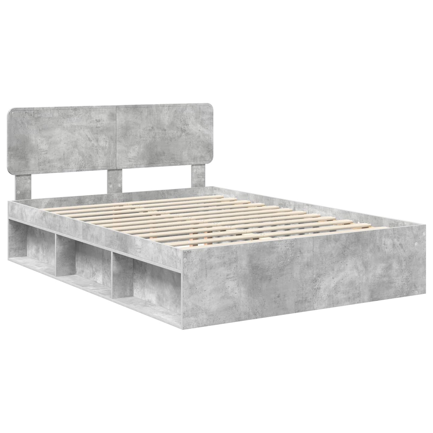 Bed Frame with Headboard Concerte 160 x 200 cm Solid Pine Wood