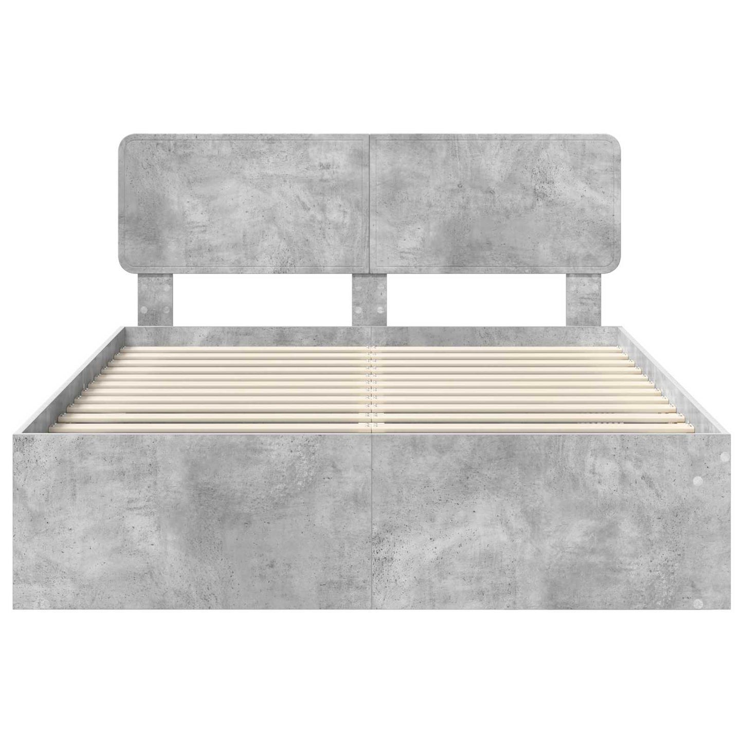 Bed Frame with Headboard Concerte 160 x 200 cm Solid Pine Wood