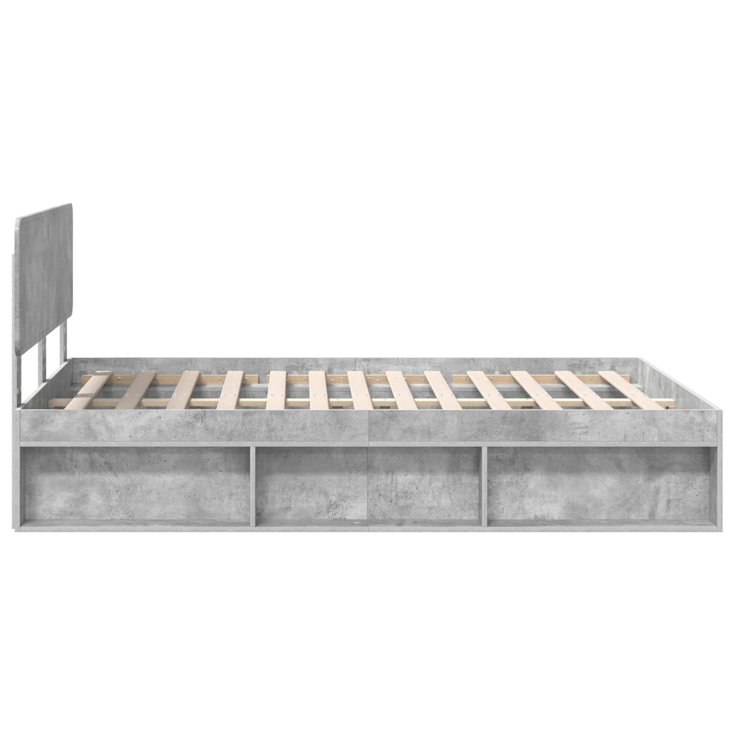 Bed Frame with Headboard Concerte 160 x 200 cm Solid Pine Wood