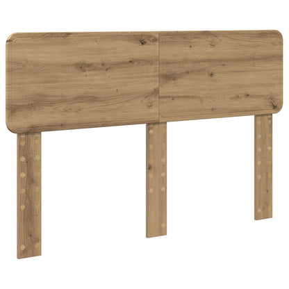 Bed Frame Artisian Oak 150 x 200 cm Solid Pine Wood