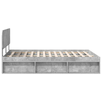 Bed Frame with Headboard Concerte 140 x 190 cm Solid Pine Wood