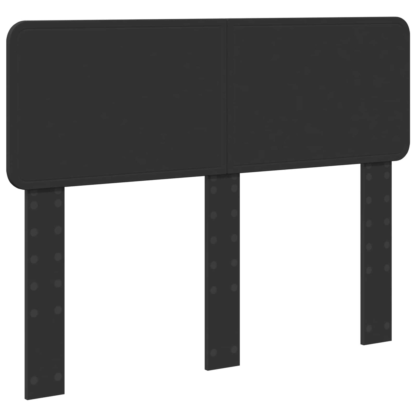Bed Frame with Headboard Black 135 x 190 cm Solid Pine Wood