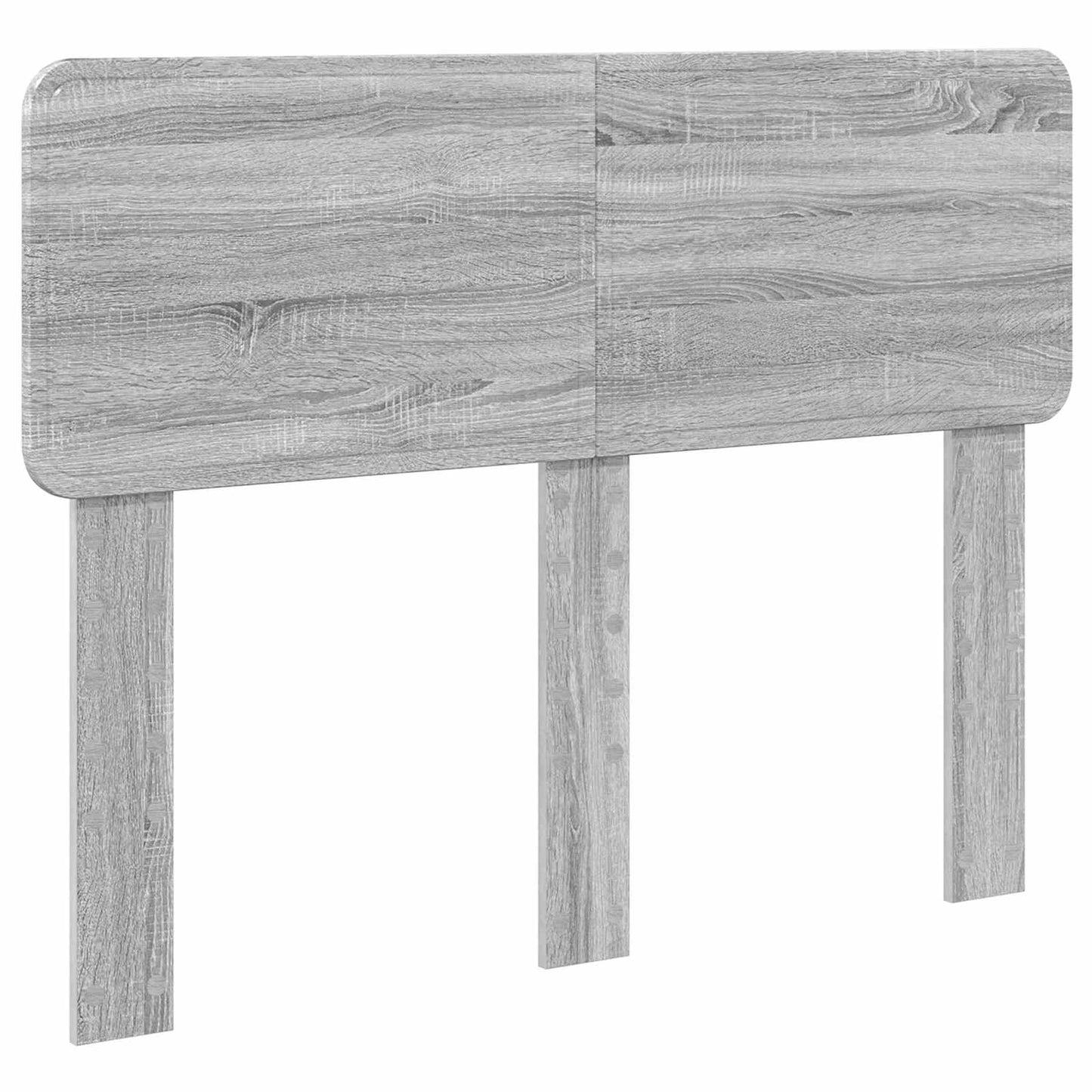 Bed Frame Grey Sonoma 135 x 190 cm Solid Pine Wood