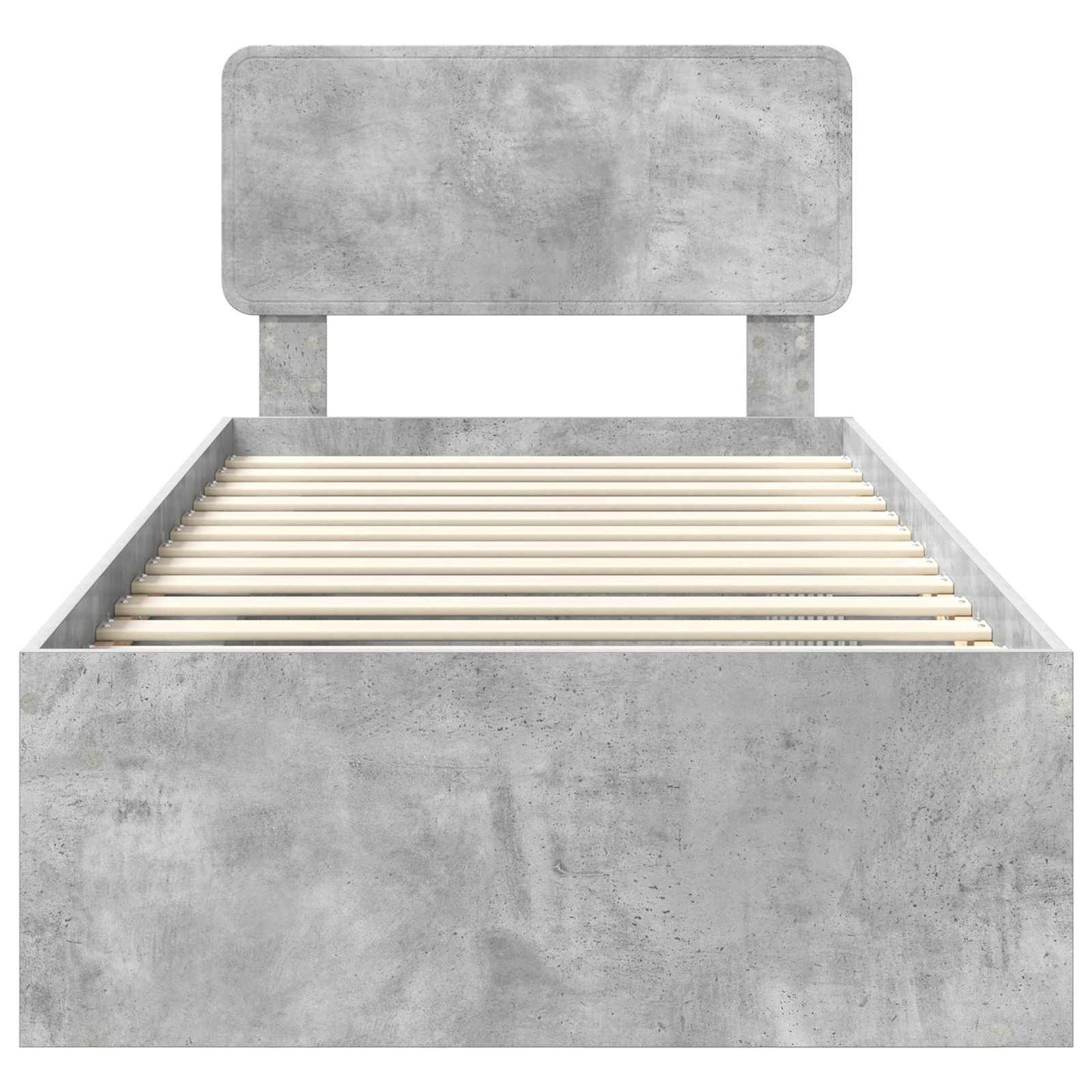 Bed Frame Concerte Grey 90 x 190 cm Solid Pine Wood