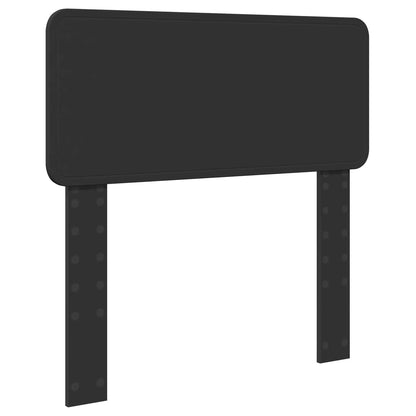 Bed Frame with Headboard Black 75 x 190 cm Solid Pine Wood
