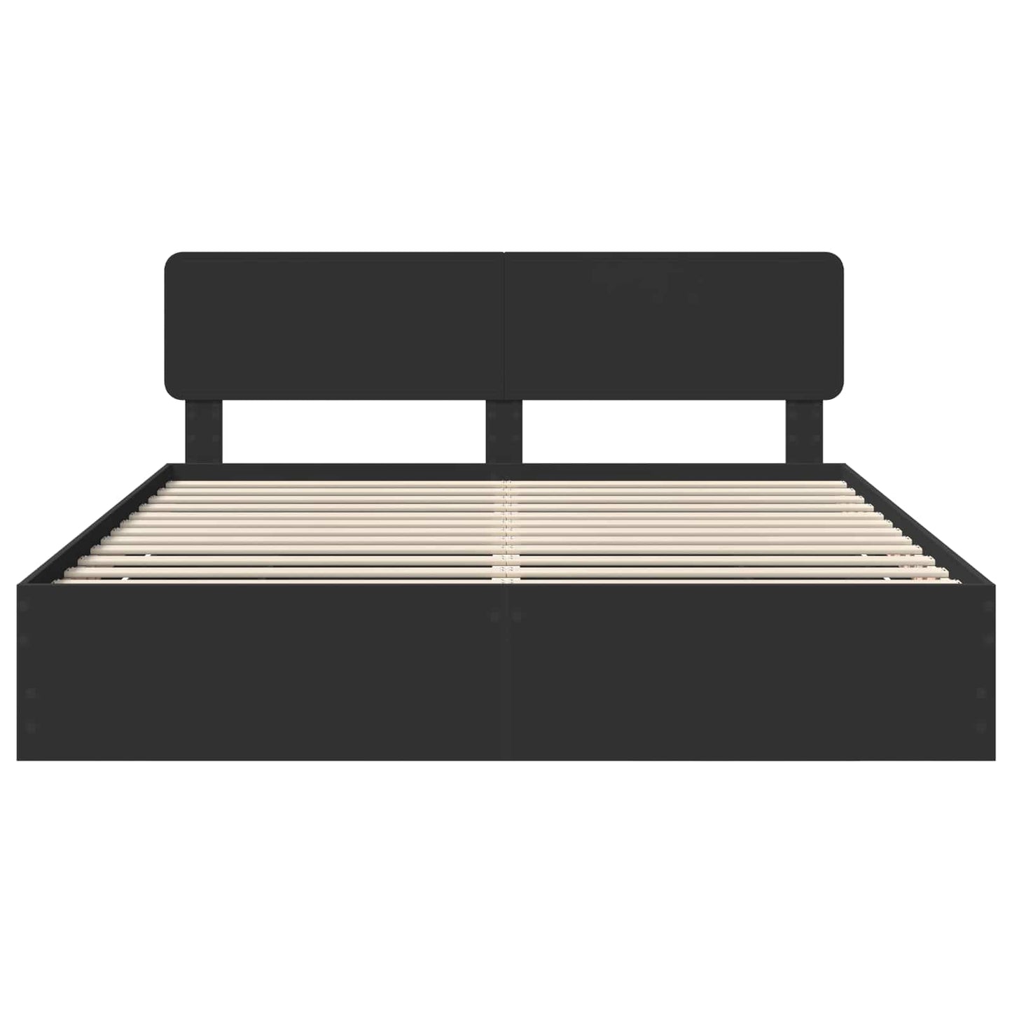 Bed Frame with Drawer Black 180 x 200 cm Engineered Wood