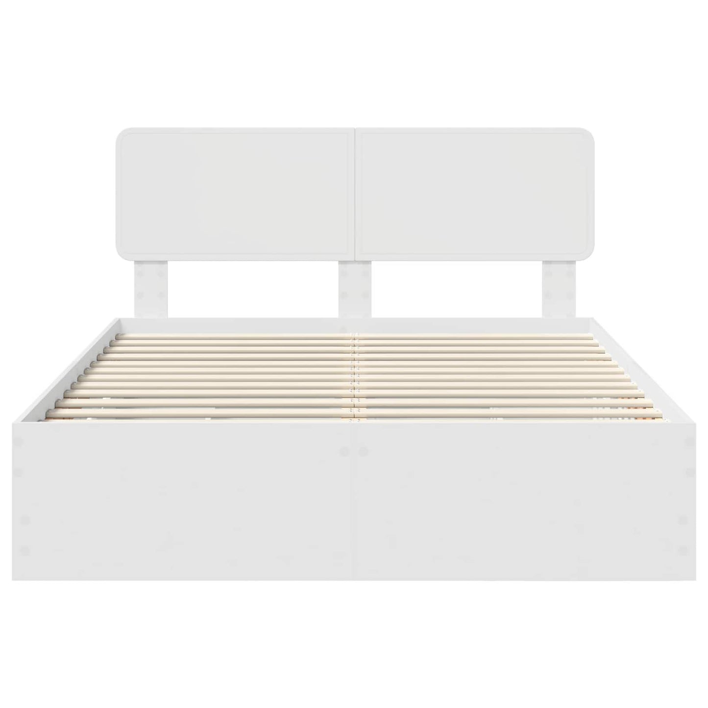 Bed Frame with Drawer White 160 x 200 cm Engineered Wood