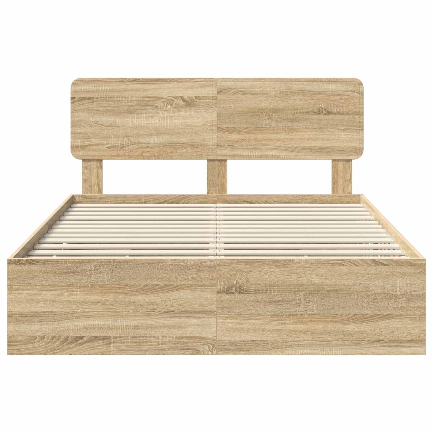Bed Frame with Drawer Sonoma Oak 160 x 200 cm Engineered Wood