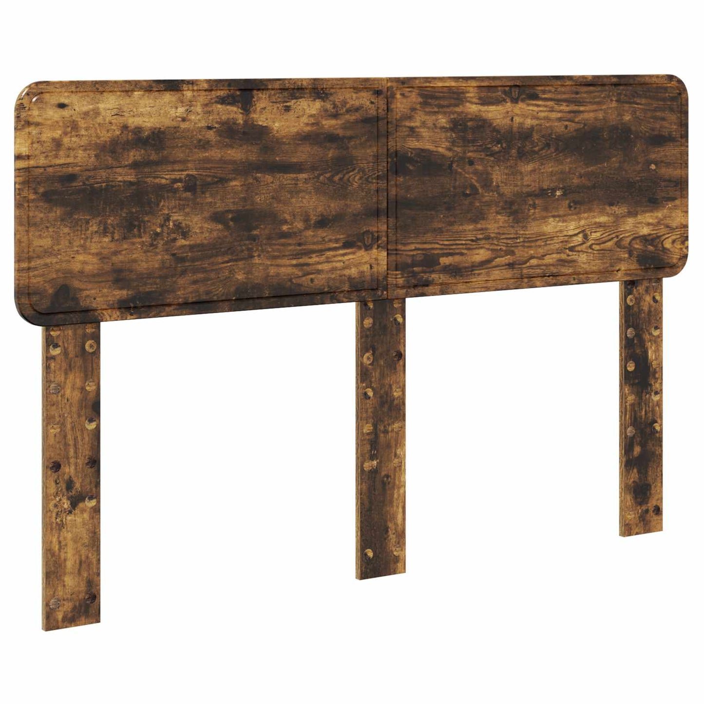 Bed Frame with Drawer Smoked Oak 140 x 200 cm Engineered Wood