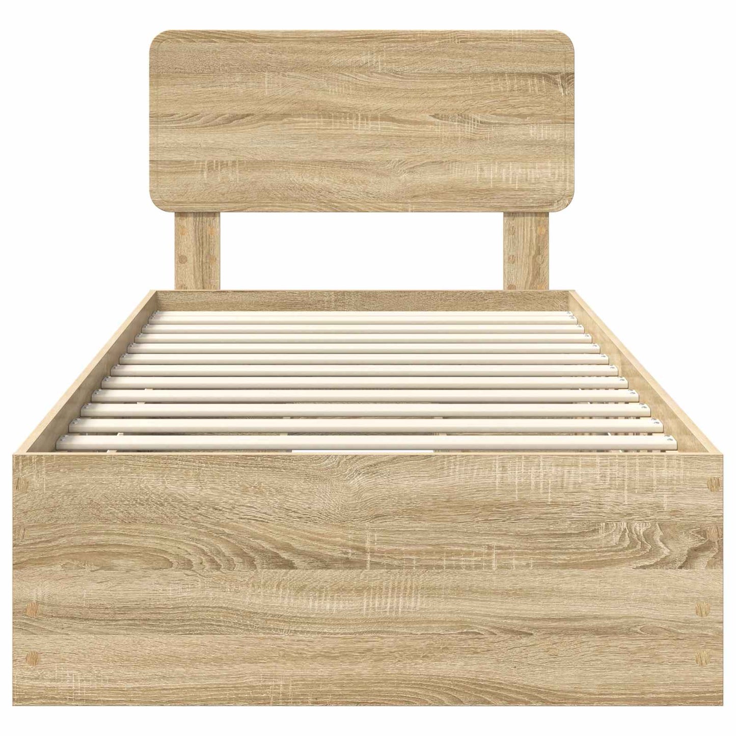 Bed Frame with Drawer Sonoma Oak 90 x 200 cm Engineered Wood