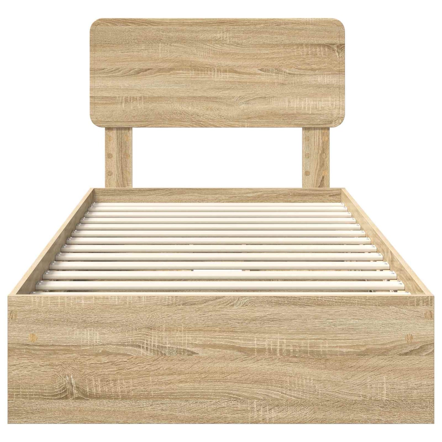 Storage Bed with Drawer Sonoma Oak 100 x 200 cm Engineered Wood