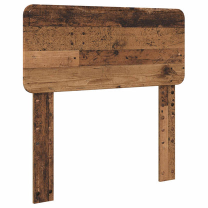 Bed Frame with Headboard Old Wood 90 x 200 cm Engineered Wood
