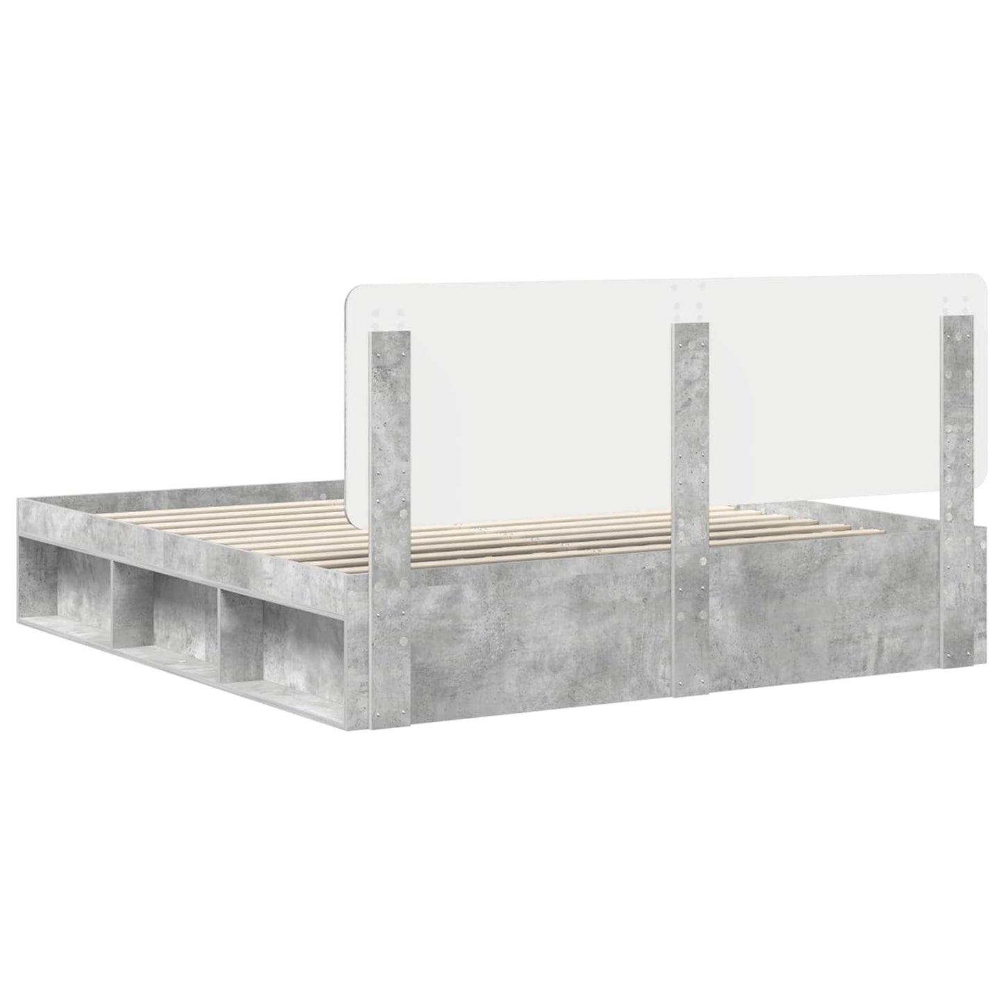 Bed Frame with Headboard Concerte 180 x 200 cm Solid Pine Wood