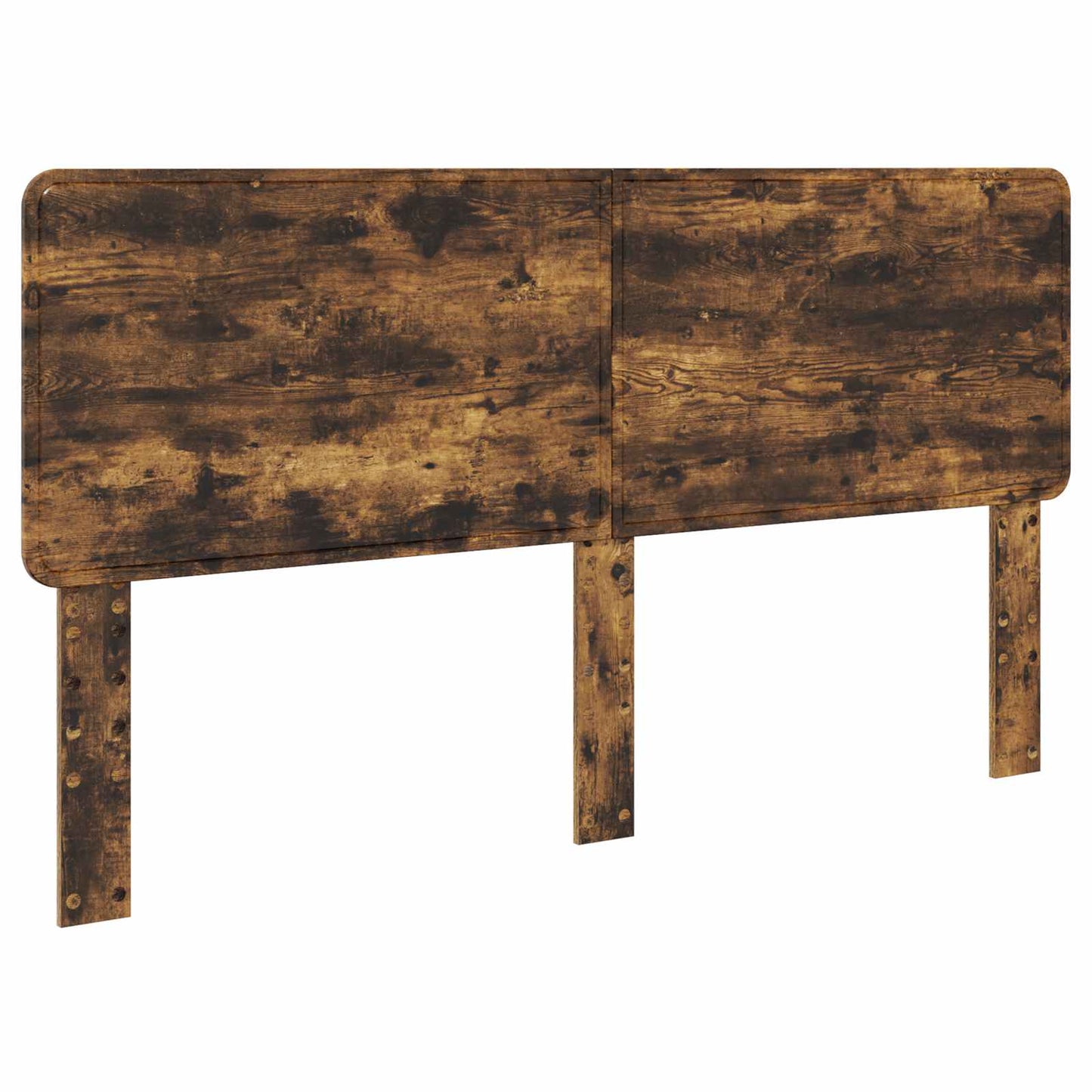 Bed Frame Smoked Oak 180 x 200 cm Solid Pine Wood