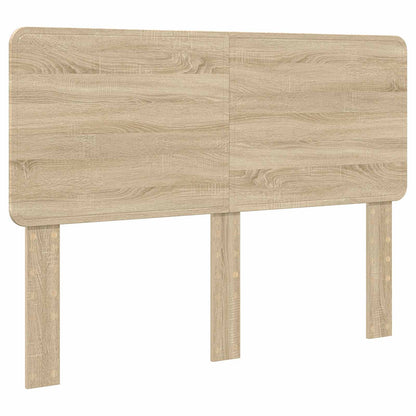 Bed Frame with Headboard Sonoma 160 x 200 cm Solid Pine Wood