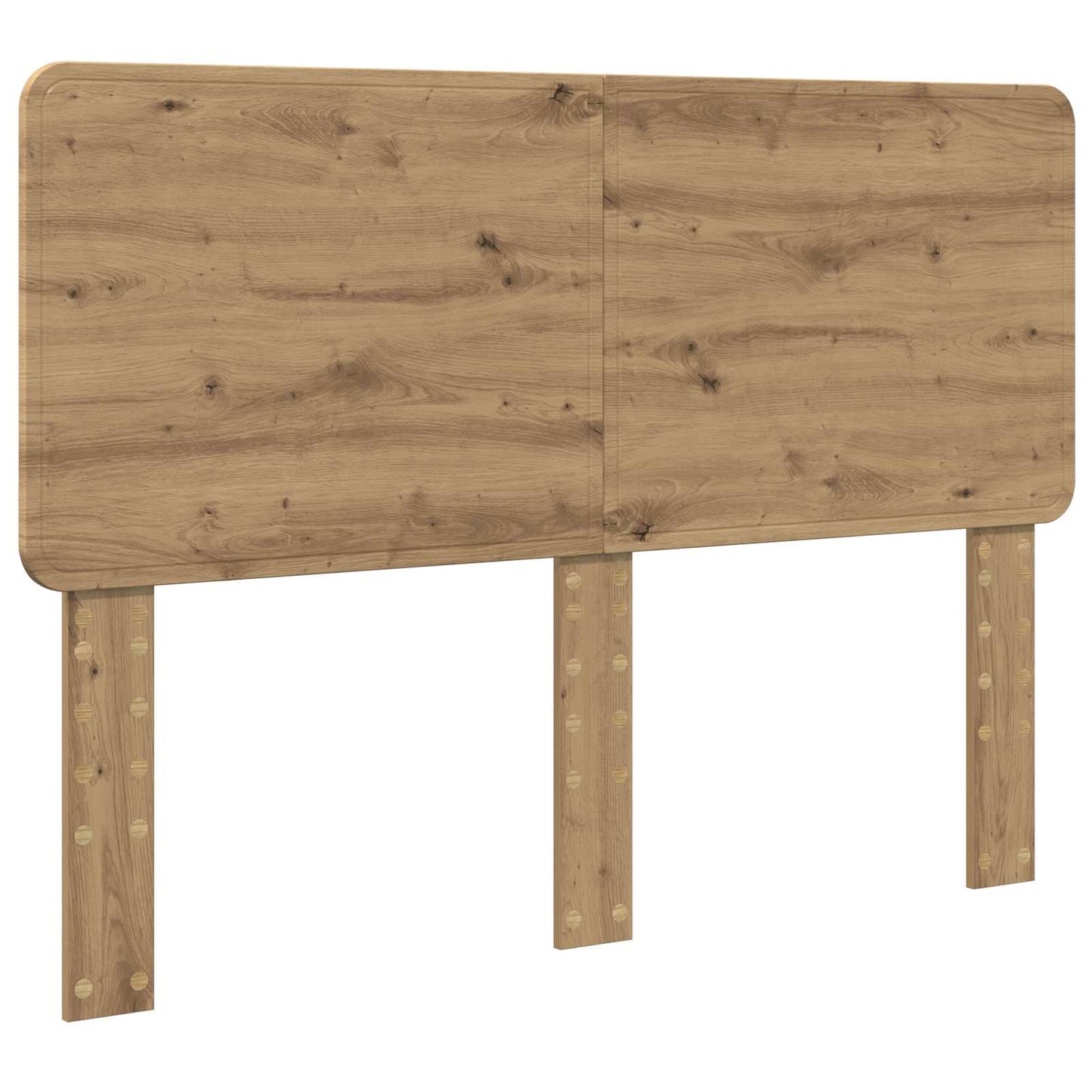 Bed Frame Artisian Oak 150 x 200 cm Solid Pine Wood