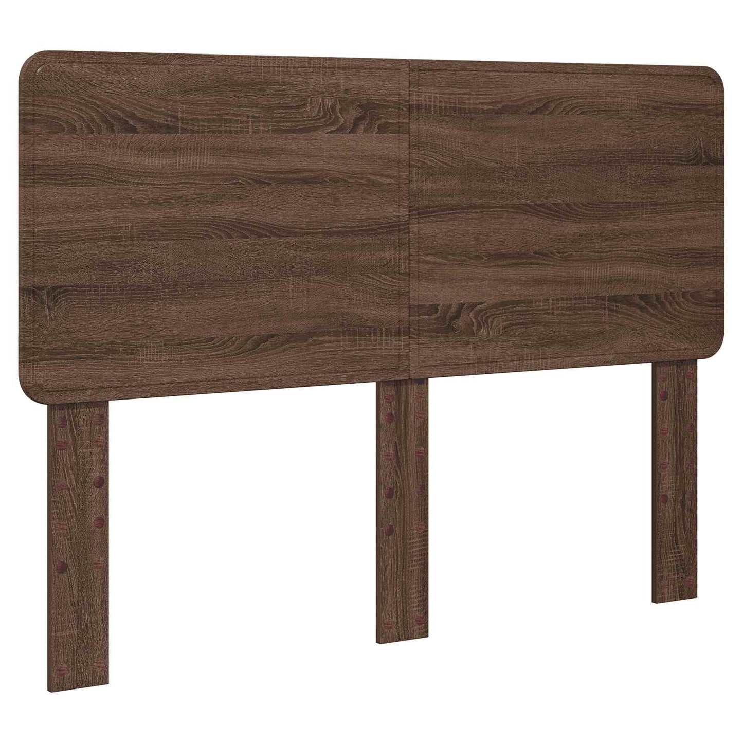 Bed Frame with Headboard Brown Oak 140 x 200 cm Solid Pine Wood