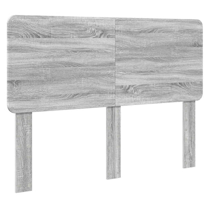 Bed Frame Grey Sonoma 140 x 190 cm Solid Pine Wood