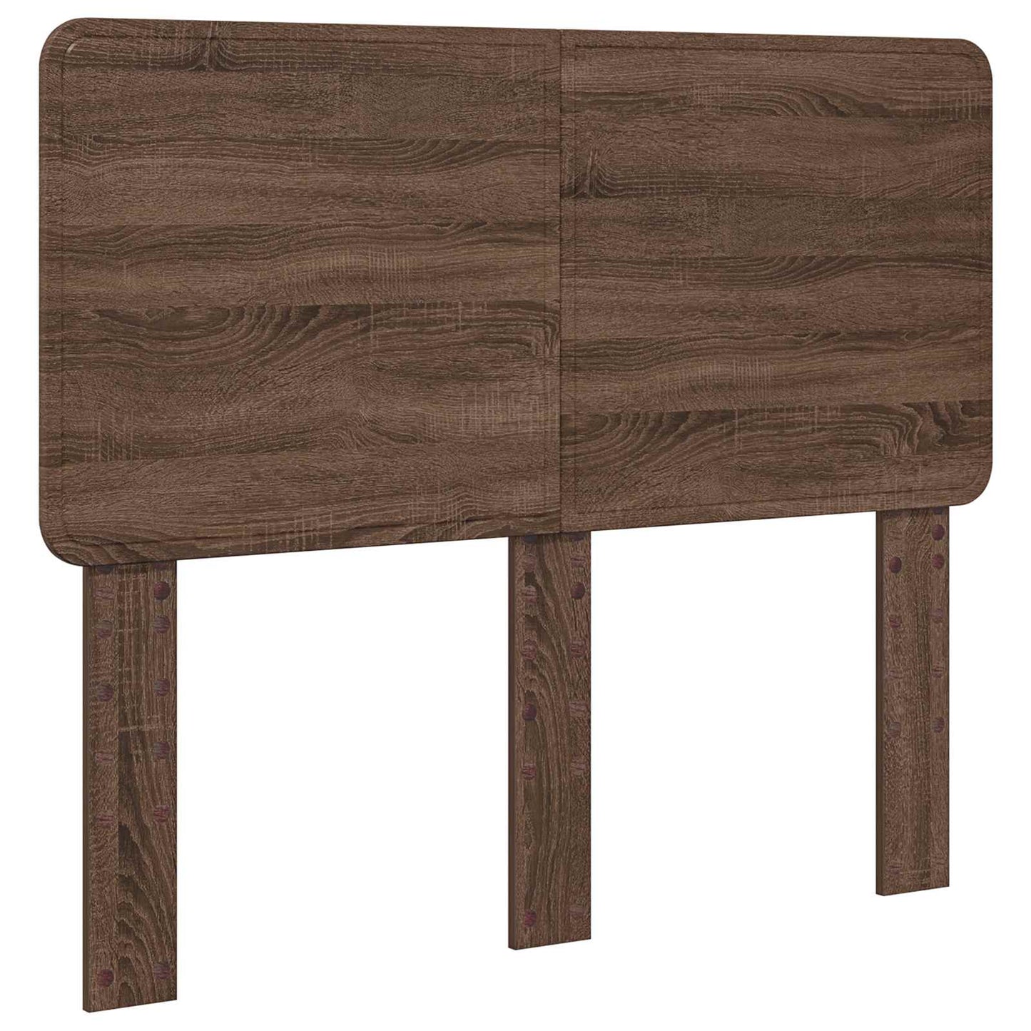 Bed Frame with Headboard Brown Oak 120 x 200 cm Solid Pine Wood
