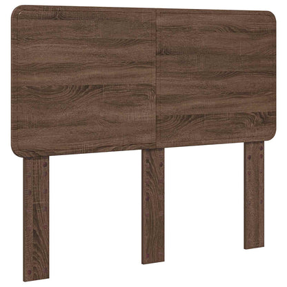 Bed Frame with Headboard Brown Oak 120 x 200 cm Solid Pine Wood