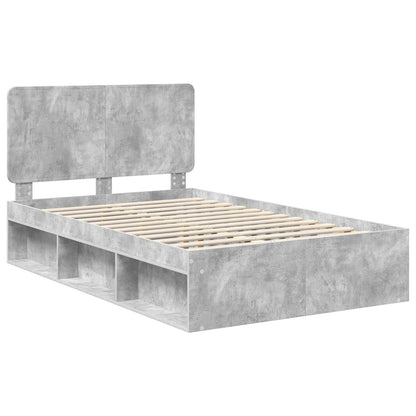 Bed Frame with Headboard Concerte 120 x 190 cm Solid Pine Wood