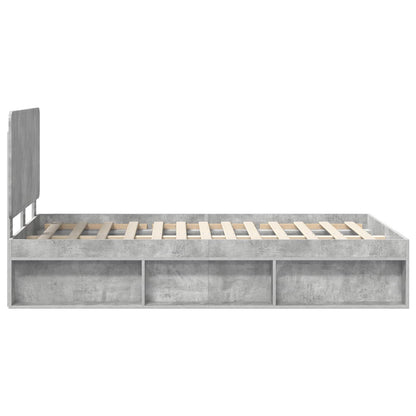 Bed Frame with Headboard Concerte 120 x 190 cm Solid Pine Wood