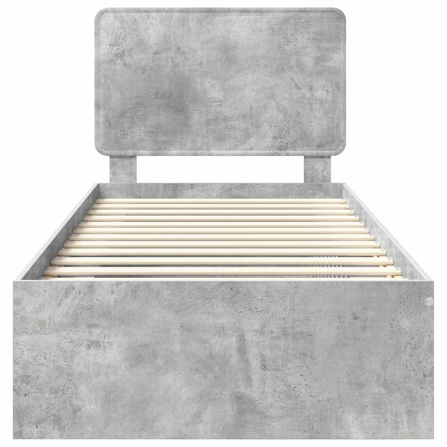 Bed Frame Concerte Grey 90 x 190 cm Solid Pine Wood