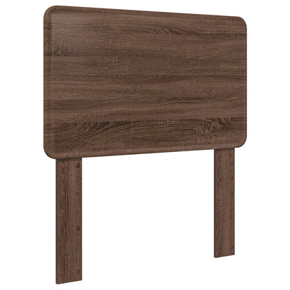 Bed Frame with Headboard Brown Oak 75 x 190 cm Solid Pine Wood