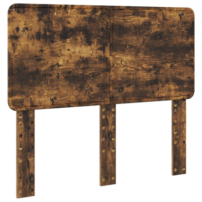 Bed Frame with Drawer Smoked Oak 135 x 190 cm Engineer Wood
