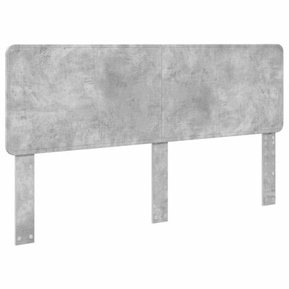 Bed Frame Concrete Grey 180 x 200 cm Engineered Wood