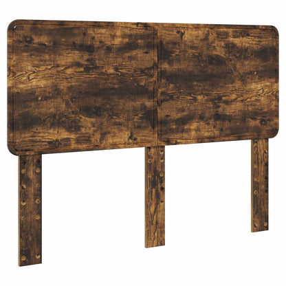 Bed Frame with Drawer Smoked Oak 150 x 200 cm Engineered Wood