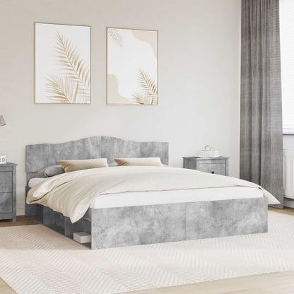 Bed Frame with Headboard Concerte 180 x 200 cm Solid Pine Wood