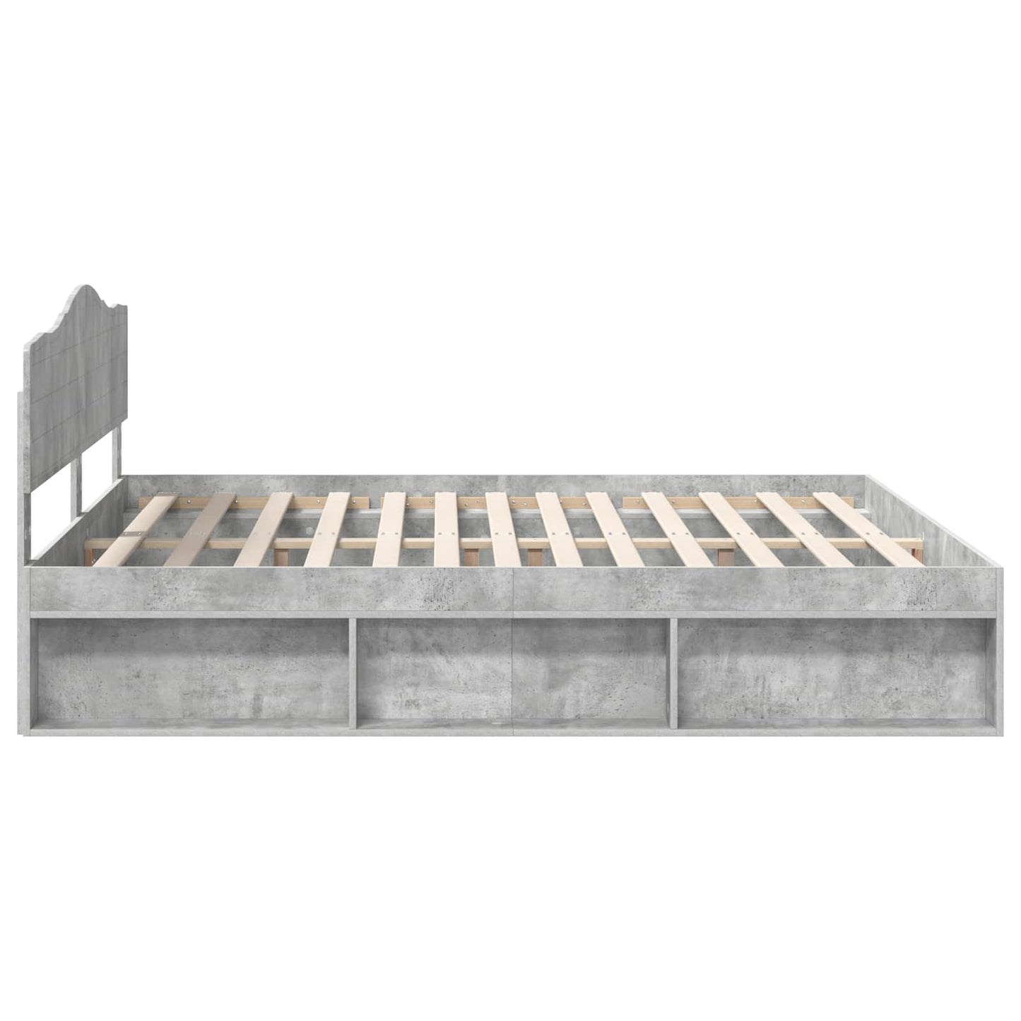 Bed Frame with Headboard Concerte 180 x 200 cm Solid Pine Wood