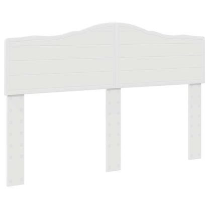 Bed Frame with Headboard White 160 x 200 cm Solid Pine Wood