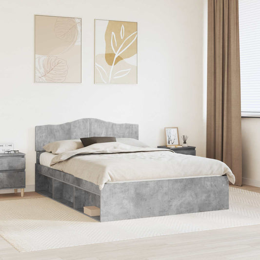 Bed Frame with Headboard Concerte 160 x 200 cm Solid Pine Wood