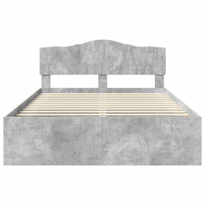Bed Frame with Headboard Concerte 160 x 200 cm Solid Pine Wood