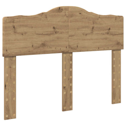 Bed Frame Artisian Oak 135 x 190 cm Solid Pine Wood