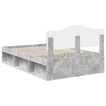 Bed Frame with Headboard Concerte 120 x 190 cm Solid Pine Wood