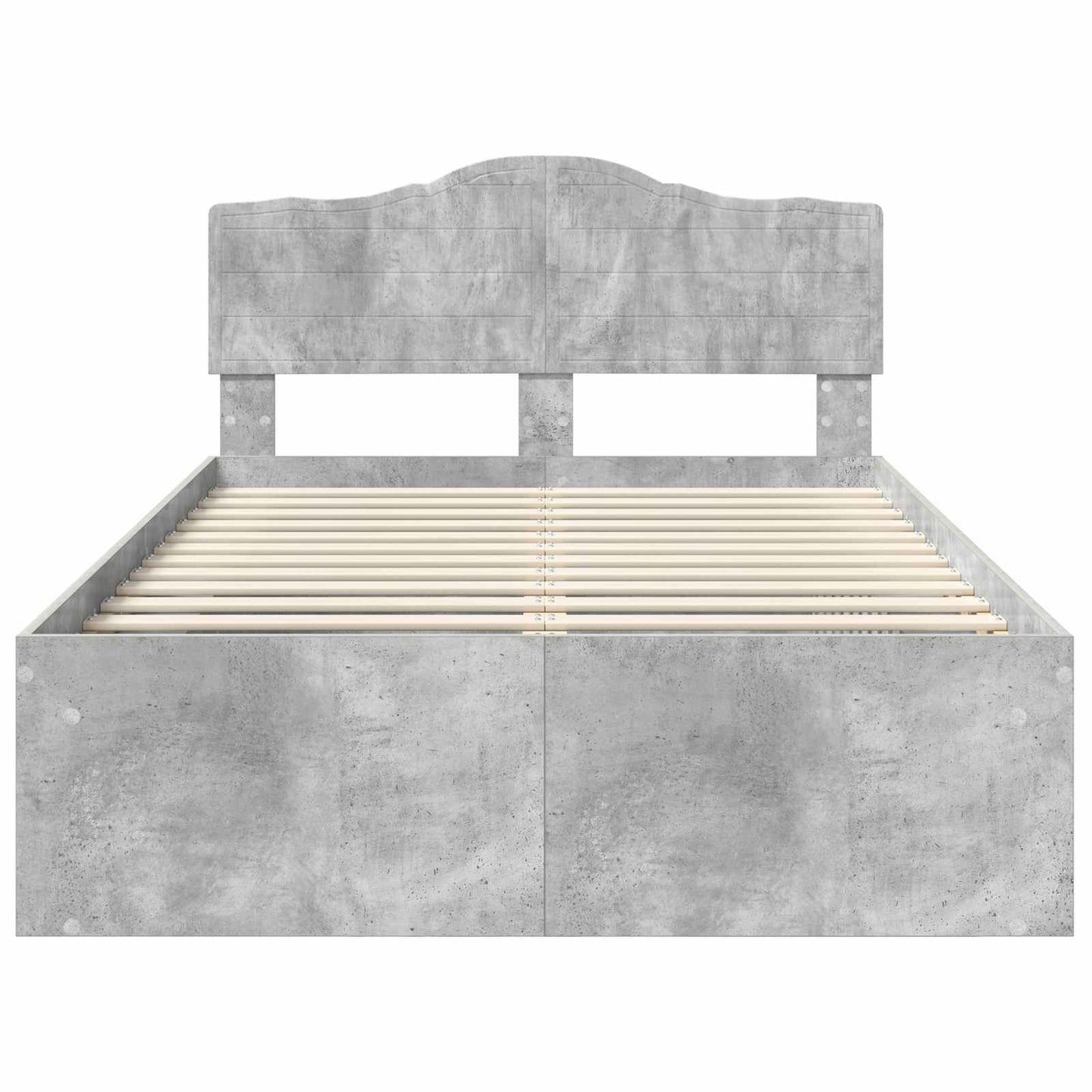 Bed Frame with Headboard Concerte 120 x 190 cm Solid Pine Wood