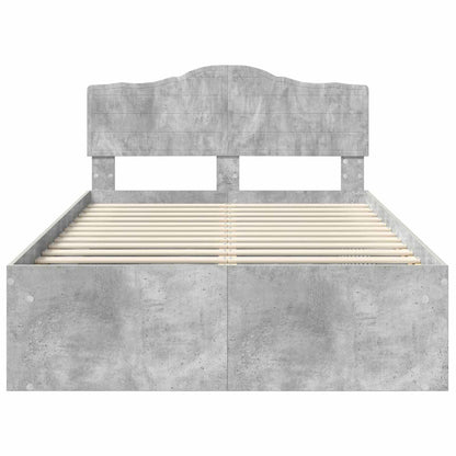 Bed Frame with Headboard Concerte 120 x 190 cm Solid Pine Wood