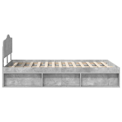 Bed Frame with Headboard Concerte 120 x 190 cm Solid Pine Wood