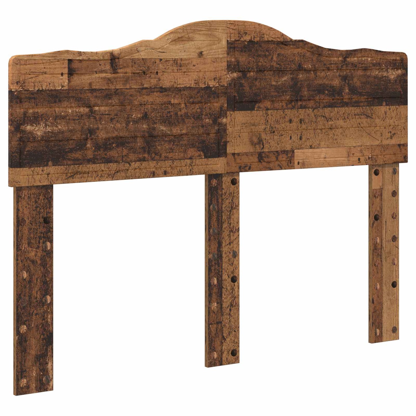 Bed Frame with Headboard Old Wood 120 x 190 cm Solid Pine Wood