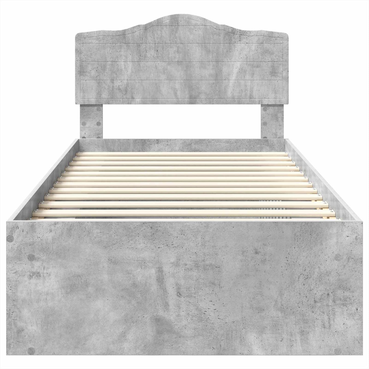 Bed Frame Concerte Grey 75 x 190 cm Solid Pine Wood