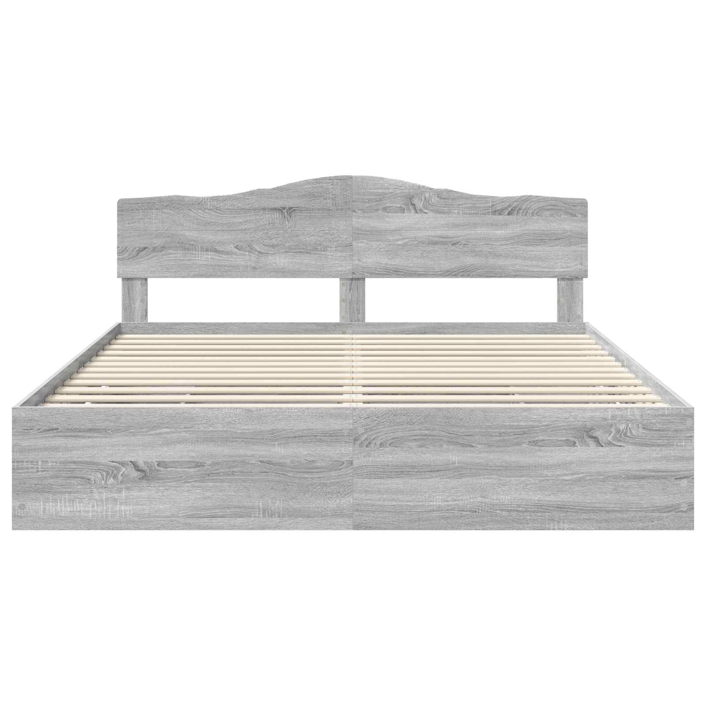 Bed Frame with Drawer Grey Sonoma 180 x 200 cm Engineer Wood