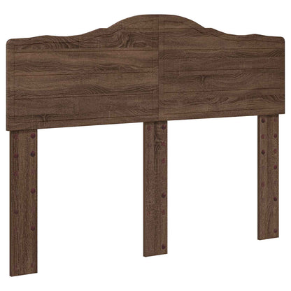 Bed Frame with Drawer Brown Oak 135 x 190 cm Engineer Wood