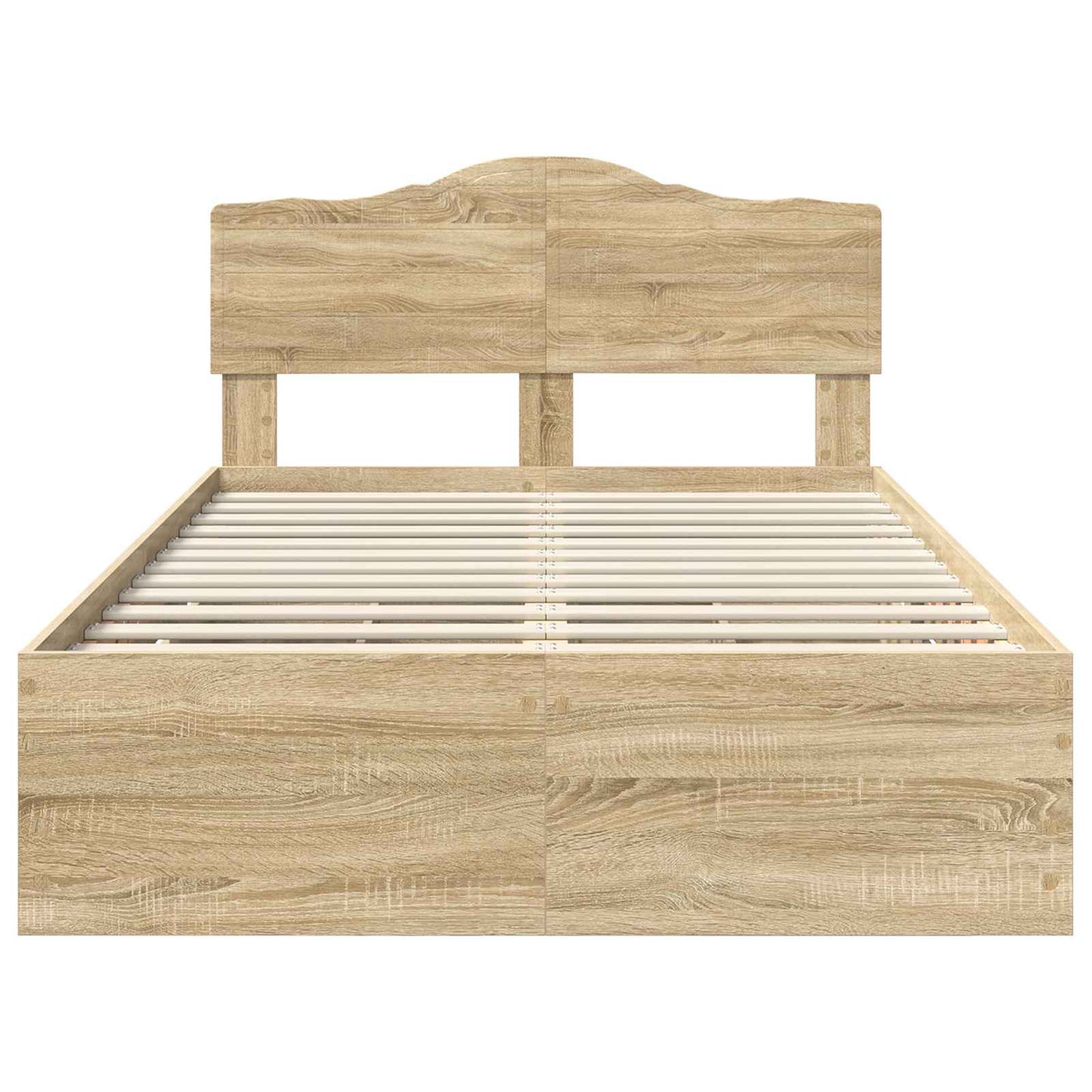 Bed Frame with Drawer Sonoma Oak 120 x 190 cm Engineer Wood