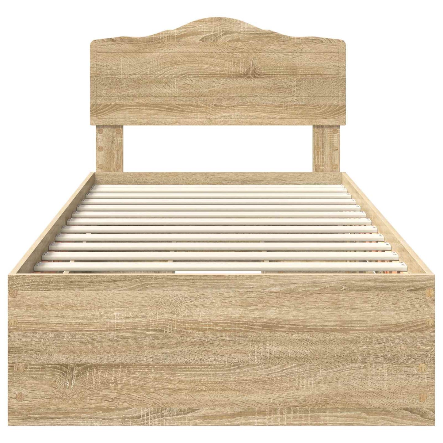Bed Frame with Drawer Sonoma Oak 90 x 200 cm Engineer Wood