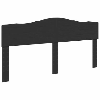 Storage Bed with Headboard Black 200 x 200 cm Engineered Wood