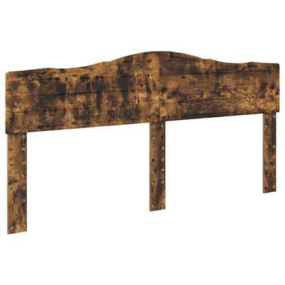 Storage Bed with Drawer Smoked Oak 180 x 200 cm Engineered Wood