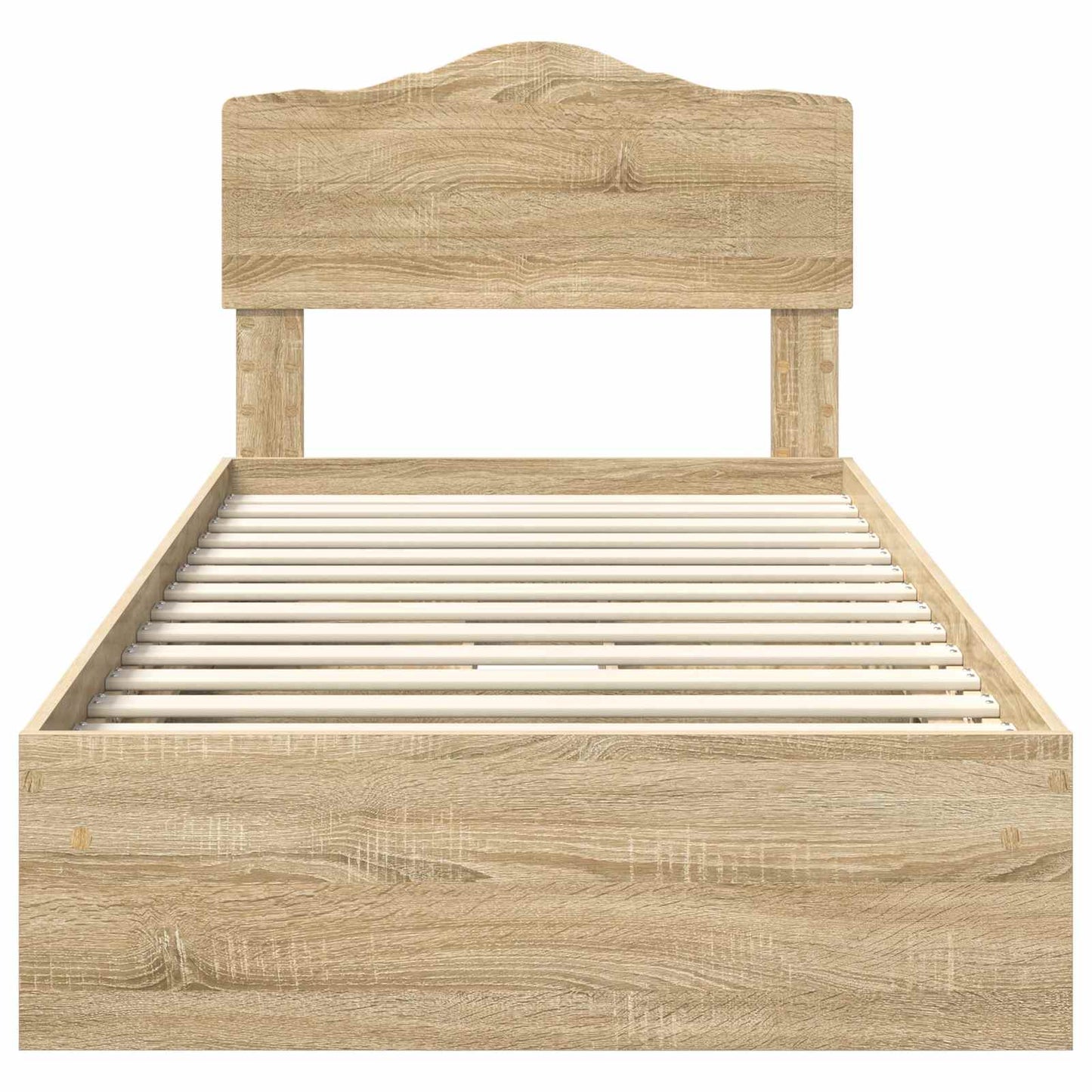 Storage Bed with Drawer Sonoma Oak 90 x 200 cm Engineered Wood